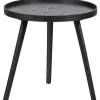 Bijzettafels-WOOOD Mesa Bijzettafel M - Hout - Zwart - 45x45x45