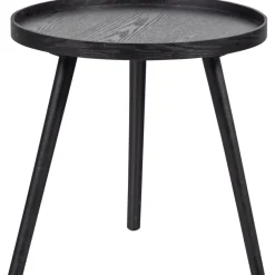 Bijzettafels-WOOOD Mesa Bijzettafel M - Hout - Zwart - 45x45x45