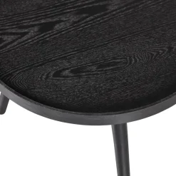 Bijzettafels-WOOOD Mesa Bijzettafel M - Hout - Zwart - 45x45x45