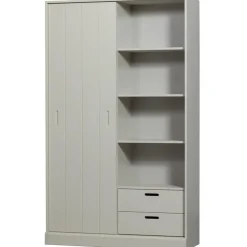 WOOOD Mila Schuifdeurkast - Grenen - Dust - 200x120x42