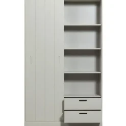 WOOOD Mila Schuifdeurkast - Grenen - Dust - 200x120x42