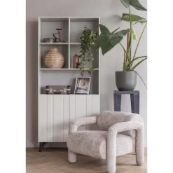 WOOOD Miller 2-Deurs Opbergkast - Grenen - Dust - 200x90x37