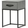 WOOOD Morris Nachtkast - Grenen - Leem - 52x35x35