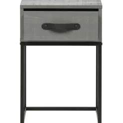 WOOOD Morris Nachtkast - Grenen - Leem - 52x35x35