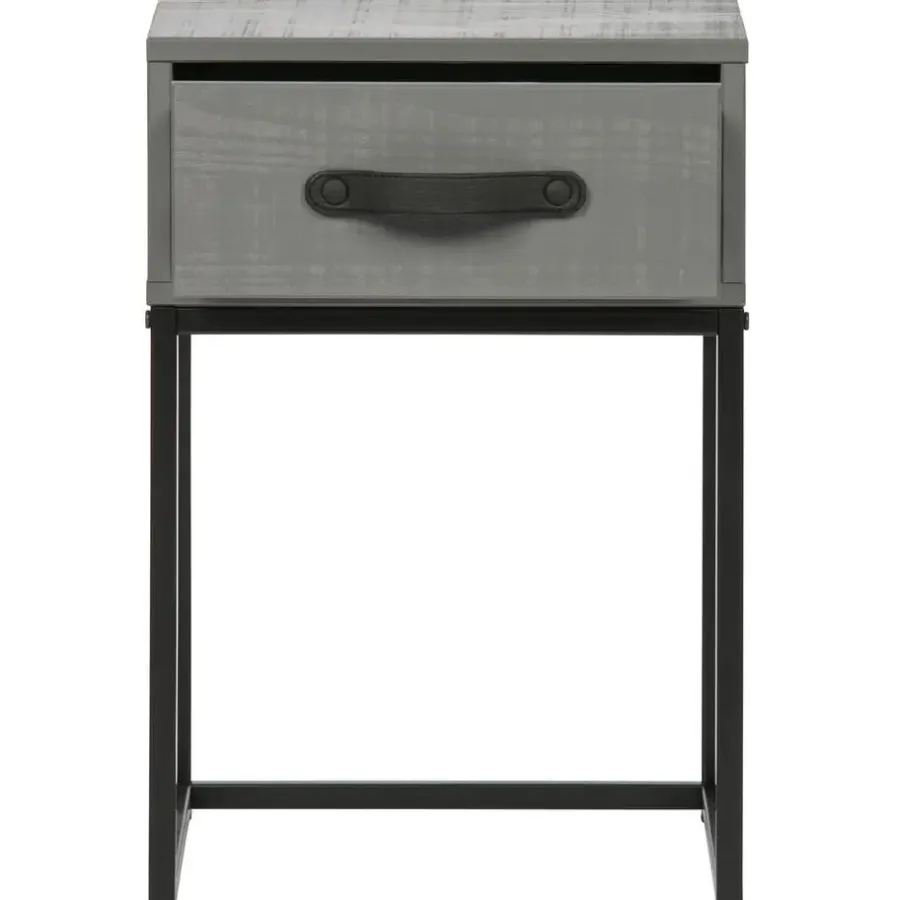 WOOOD Morris Nachtkast - Grenen - Leem - 52x35x35