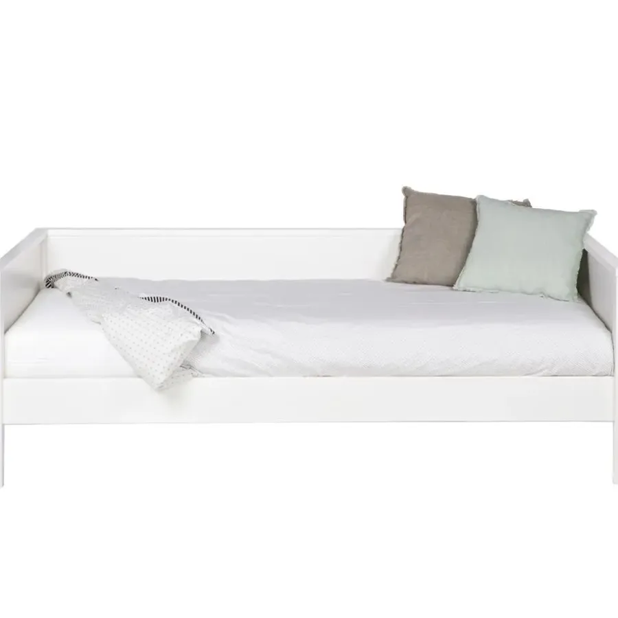WOOOD Nikki Bedbank Excl Lade - Grenen - Wit - 100x73x208