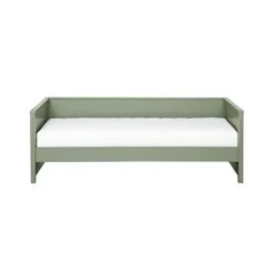 1-Persoons Bedden-WOOOD Nikki Bedbank Excl Lade - Grenen - Jadegroen - 73x208x100
