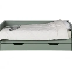 WOOOD Nikki Bedbank Incl Bedlade - Grenen - Groen - 208x100