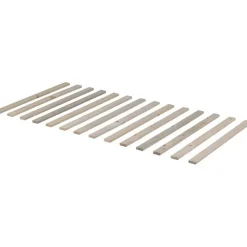 1-Persoons Bedden-WOOOD Nikki Bedbank Incl Bedlade/Lattenrol - Grenen - Wit - 73x208x100