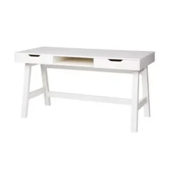 WOOOD Nikki Bureau - Grenenhout - Wit - 75x140x62