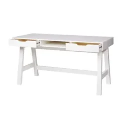 WOOOD Nikki Bureau - Grenenhout - Wit - 75x140x62