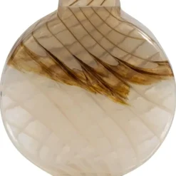 Vazen-WOOOD Norbert Vaas - Handgevormd - Glas - Bruin - 26x25x8