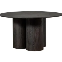 Ronde Eettafels-WOOOD Oona Eettafel - MDF - Donkerbruin - 75x140x140