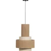 Hanglampen-WOOOD Pelle Hanglamp - Touw - Naturel - 56x38x38