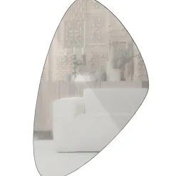 WOOOD Philou Spiegel - Glas/Metaal - Zwart - 80x50x0,5