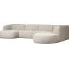 WOOOD Polly Bank Rechts- Polyester - Zand - 71x353x150/245