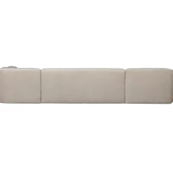 WOOOD Polly Bank Rechts- Polyester - Zand - 71x353x150/245