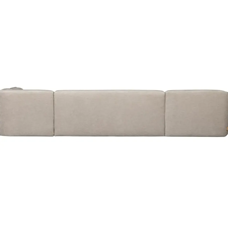 WOOOD Polly Bank Rechts- Polyester - Zand - 71x353x150/245