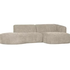 3,5 En 4-Zits Banken-WOOOD Polly Chaise Longue - Polyester - Zand - 71x258x105/150