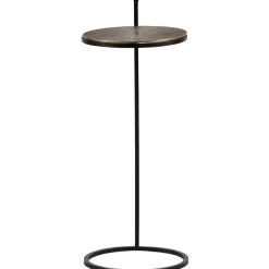 Bijzettafels-BePureHome WOOOD Position Bijzettafel - Metaal - Antique Brass - 64x26x26