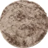 Laagpolige Vloerkleden|Ronde Vloerkleden-WOOOD Praline Vloerkleed - Nougat - 1x200x200
