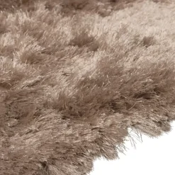 Laagpolige Vloerkleden|Ronde Vloerkleden-WOOOD Praline Vloerkleed - Nougat - 1x200x200