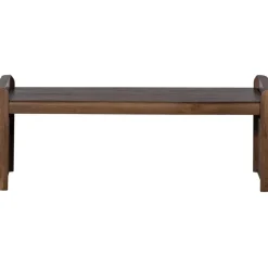 2,5 En 3-Zits Banken-BePureHome WOOOD Prop Bankje - Hout - Warm Bruin - 40x120x45