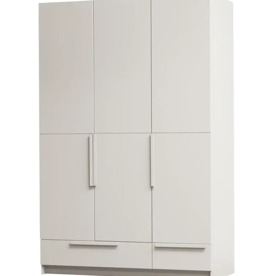 WOOOD Pure 3-deurs Hang/Legkast Splitdeur - Grenen - Dust - 215x142x60