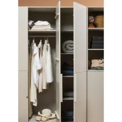 WOOOD Pure 2-deurs Hang/Legkast Splitdeur - Grenen - Dust - 215x95x60