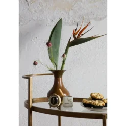 Trolleys-WOOOD Push Trolley - Metaal - Antique Brass - 86x67x35
