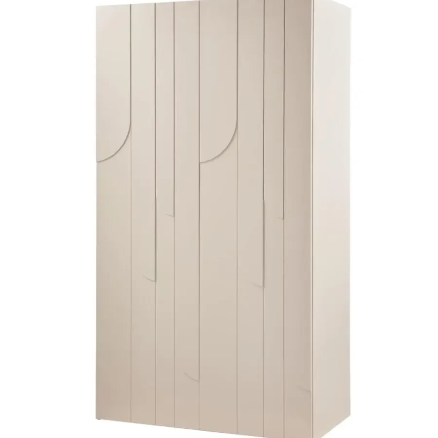 Kledingkasten|Kledingkasten-WOOOD Rain 2-deurs kledingkast - Grenen - Dust - 200x110x57