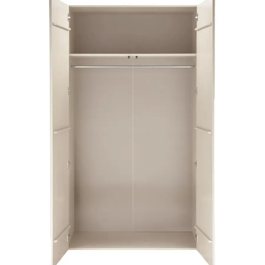 Kledingkasten|Kledingkasten-WOOOD Rain 2-deurs kledingkast - Grenen - Dust - 200x110x57