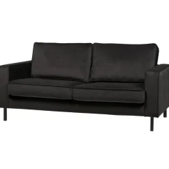 WOOOD Robin 2,5-Zits Bank - Fluweel - Grijs - 80x180x93