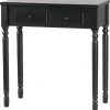 WOOOD Romy Hal/kaptafel - Hout - Zwart - 78x75x38
