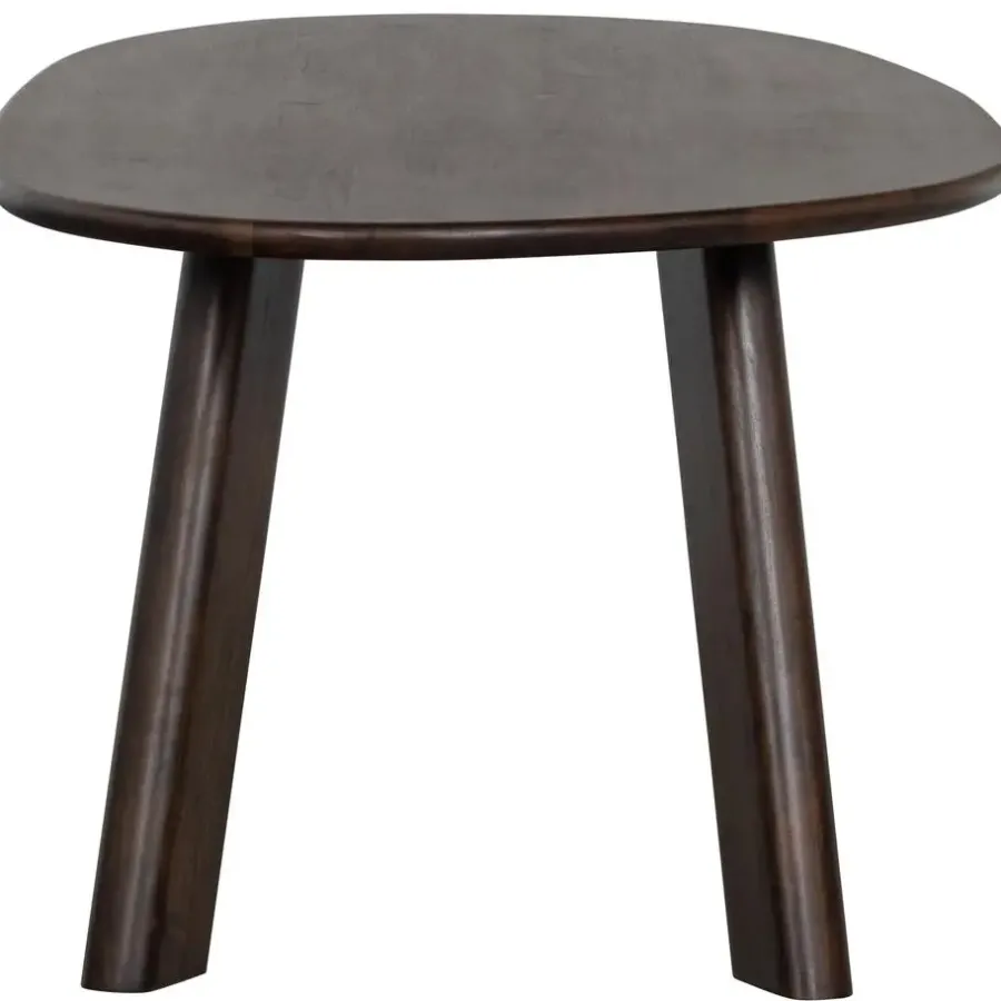 Ovale Eettafels-WOOOD Roundly Eetkamertafel - Mangohout - Walnoot - 76x200x100