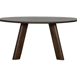 WOOOD Roundly Eetkamertafel - Mangohout - Walnoot - 76x160x110