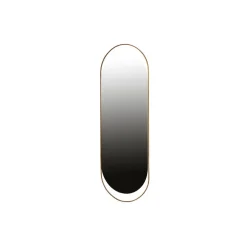 WOOOD Sanou Passpiegel Ovaal XL - Ijzer - Antique Brass - 168x60x1