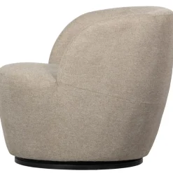 Fauteuils-WOOOD Serra Draaifauteuil - Geweven Stof - Zand - 68x70x77