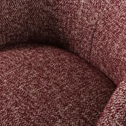 Fauteuils-WOOOD Serra Draaifauteuil - Melange Stof - Bordeauxrood - 68x70x77