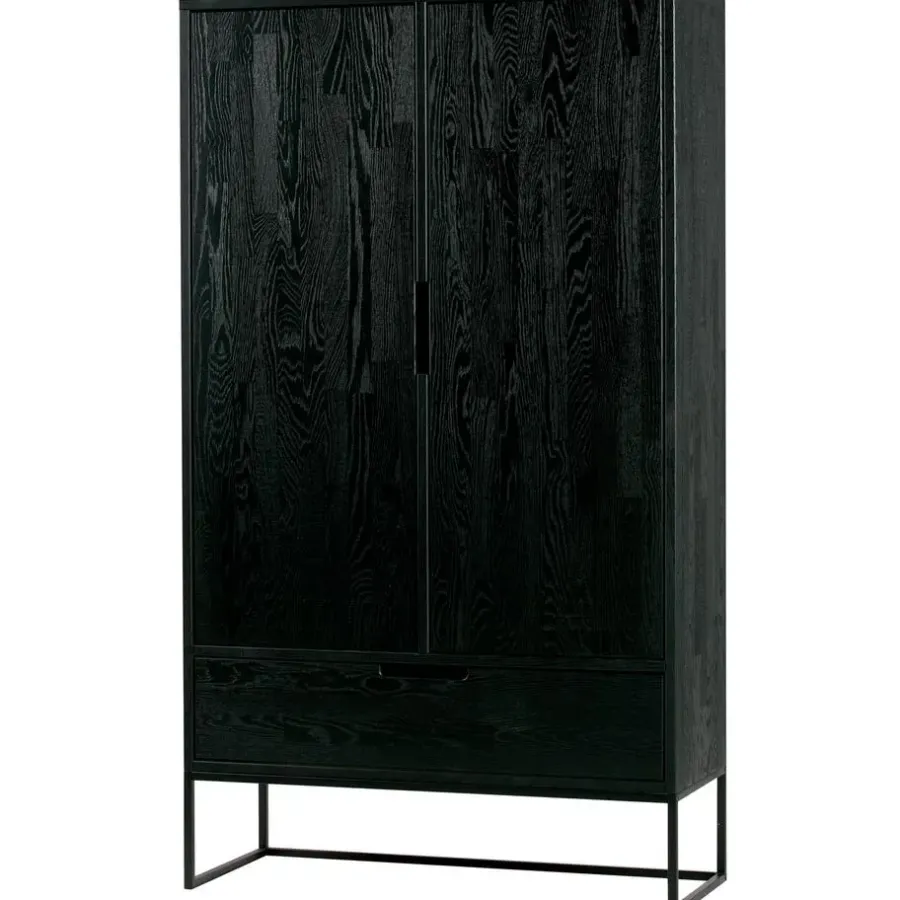 Wandkasten-WOOOD Silas 2-Deurs Kast - Essen - Blacknight - 149x85x35