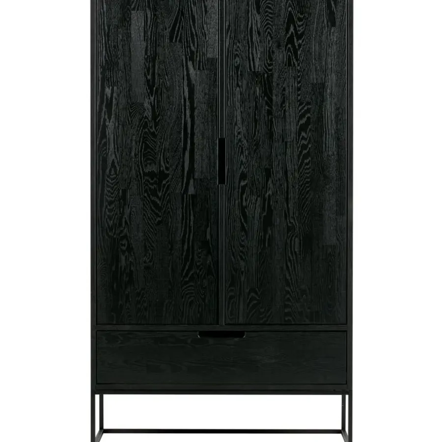Wandkasten-WOOOD Silas 2-Deurs Kast - Essen - Blacknight - 149x85x35