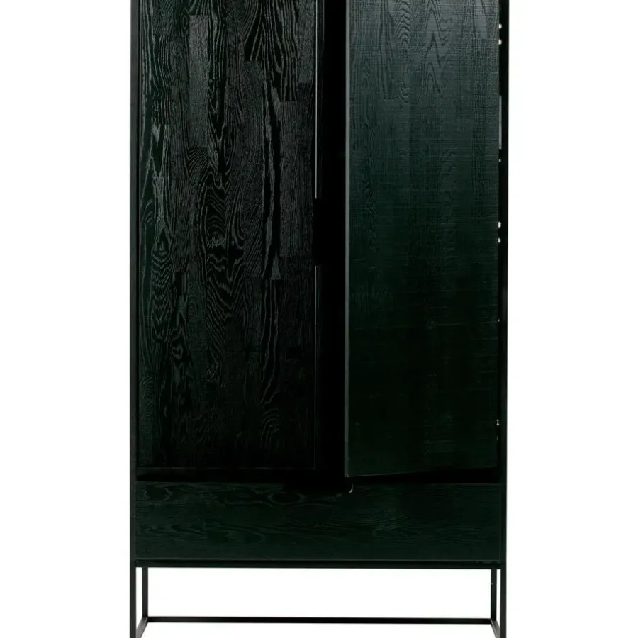 Wandkasten-WOOOD Silas 2-Deurs Kast - Essen - Blacknight - 149x85x35