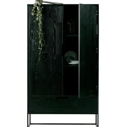 Wandkasten-WOOOD Silas 2-Deurs Kast - Essen - Blacknight - 149x85x35