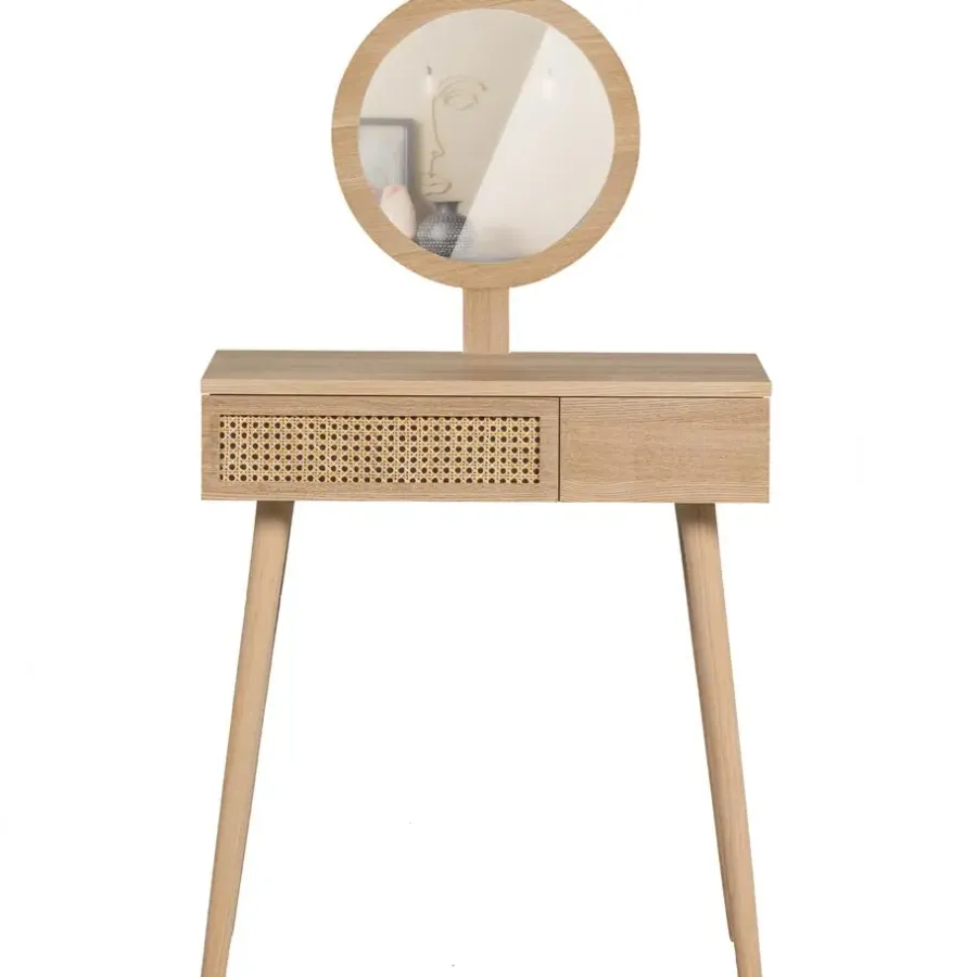 WOOOD Soof Hal/Kaptafel - MDF/Grenen - Naturel - 125x70x40
