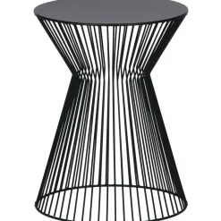 Bijzettafels-WOOOD Suus Bijzettafel - Metaal - Zwart - 46x Ø35