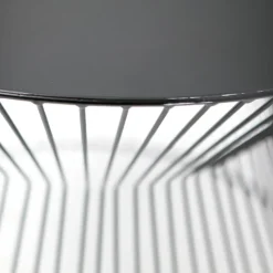 Bijzettafels-WOOOD Suus Bijzettafel - Metaal - Zwart - 46x Ø35