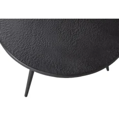Bijzettafels-WOOOD Suze Bijzettafels - Hout/metaal - Zwart - Set van 2