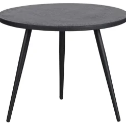 Bijzettafels-WOOOD Suze Bijzettafels - Hout/metaal - Zwart - Set van 2
