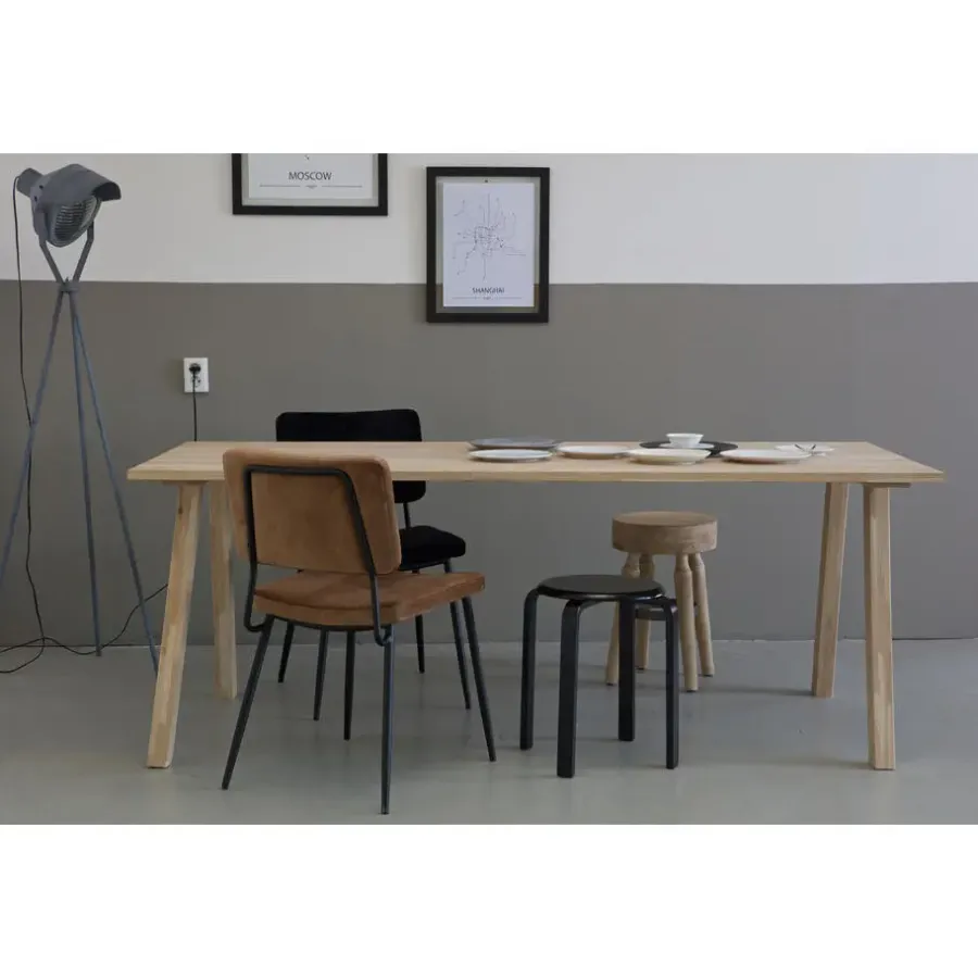 Tafelpoten-WOOOD Tablo A poot - Eiken - Transparant - Set van 2