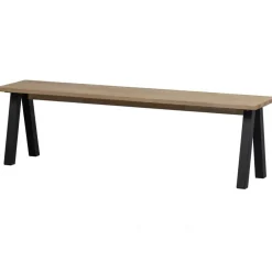 Eetkamerbanken-WOOOD Tablo Eetkamerbankje - Eiken - Naturel - 46x160x35